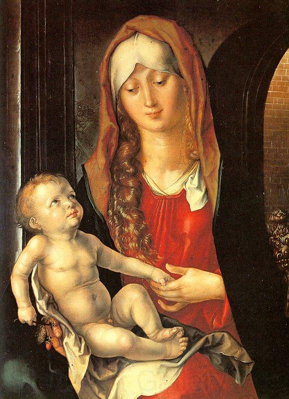 Albrecht Durer Virgin Child before an Archway